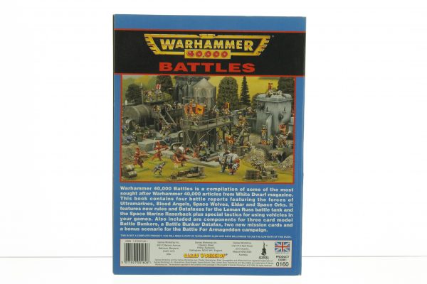 Warhammer 40.000 Battles Supplement Codex Book