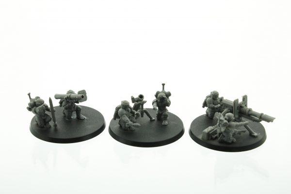 Warhammer 40.000 Imperial Guard Cadian Heavy Weapon Squad Team Astra Militarum